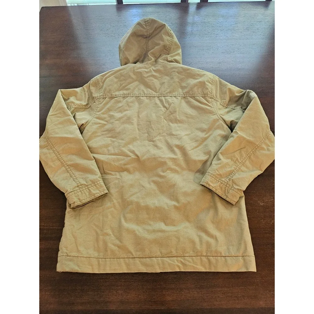 Old Navy Field Jacket XL 14-16 Tan Hooded Utility Cargo Coat